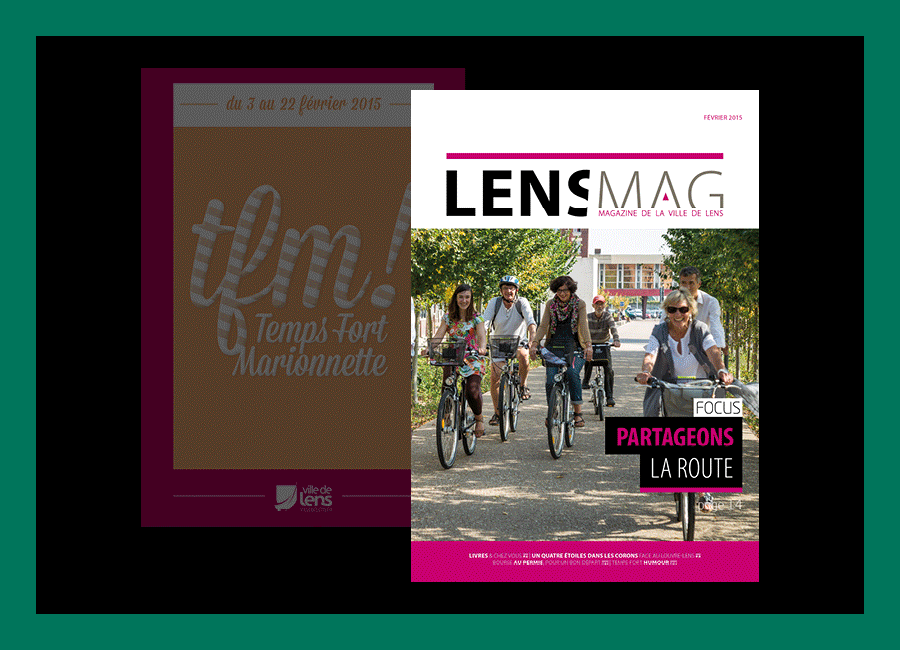 Lens Mag - création et maquettage du journal municipal de la ville de Lens